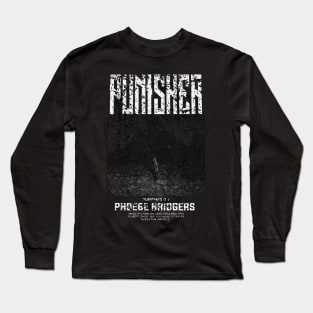 punisher black vintage fanart 5 Long Sleeve T-Shirt